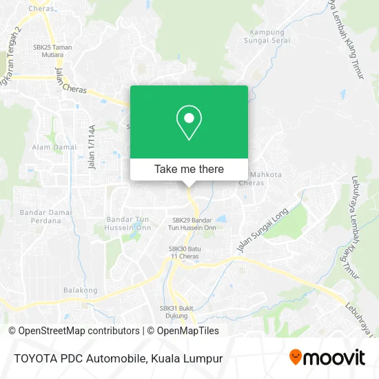 TOYOTA PDC Automobile map