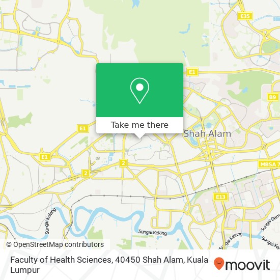 Faculty of Health Sciences, 40450 Shah Alam map