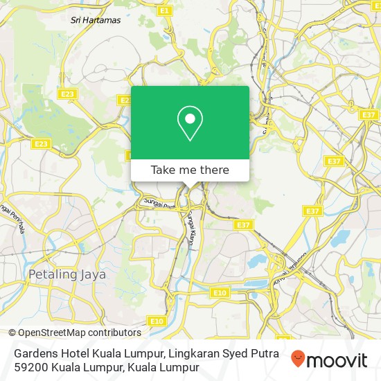 Gardens Hotel Kuala Lumpur, Lingkaran Syed Putra 59200 Kuala Lumpur map