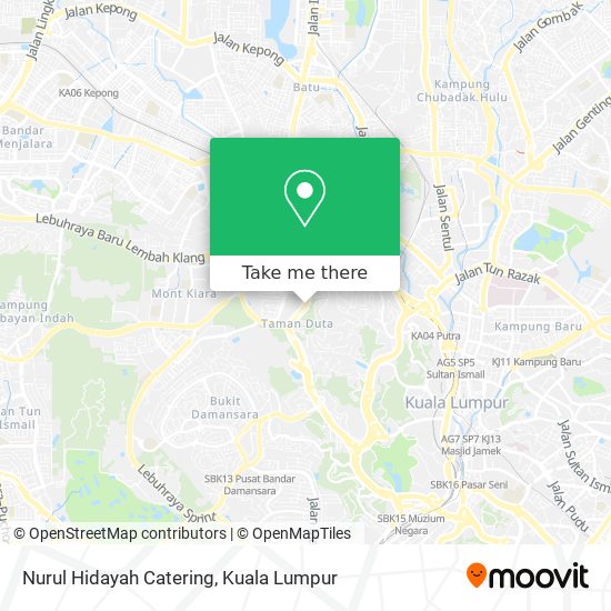 Peta Nurul Hidayah Catering