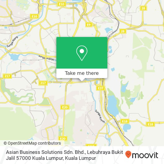Asian Business Solutions Sdn. Bhd., Lebuhraya Bukit Jalil 57000 Kuala Lumpur map