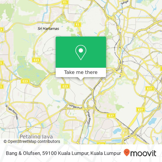 Peta Bang & Olufsen, 59100 Kuala Lumpur