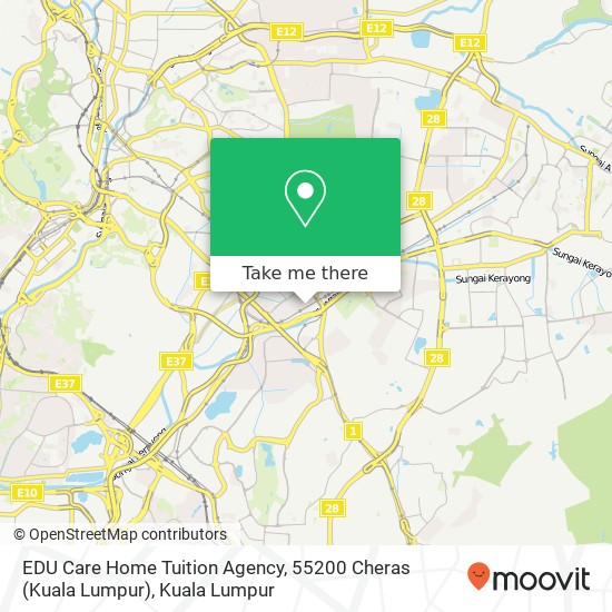 EDU Care Home Tuition Agency, 55200 Cheras (Kuala Lumpur) map