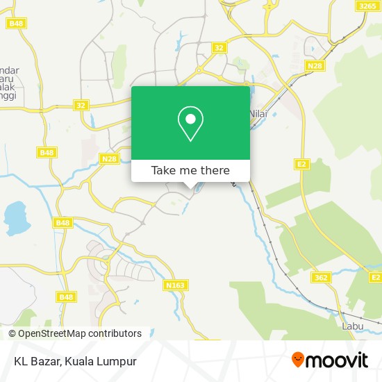 KL Bazar map