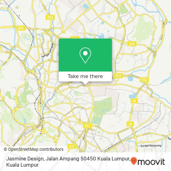 Peta Jasmine Design, Jalan Ampang 50450 Kuala Lumpur
