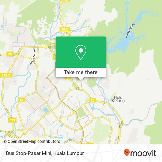 Bus Stop-Pasar Mini map