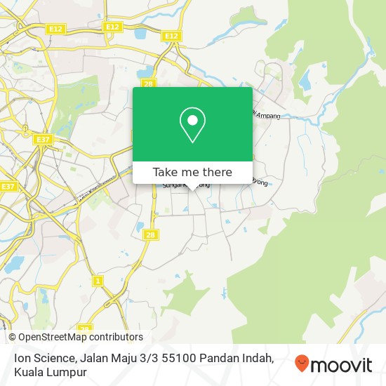 Ion Science, Jalan Maju 3 / 3 55100 Pandan Indah map