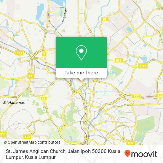 St. James Anglican Church, Jalan Ipoh 50300 Kuala Lumpur map