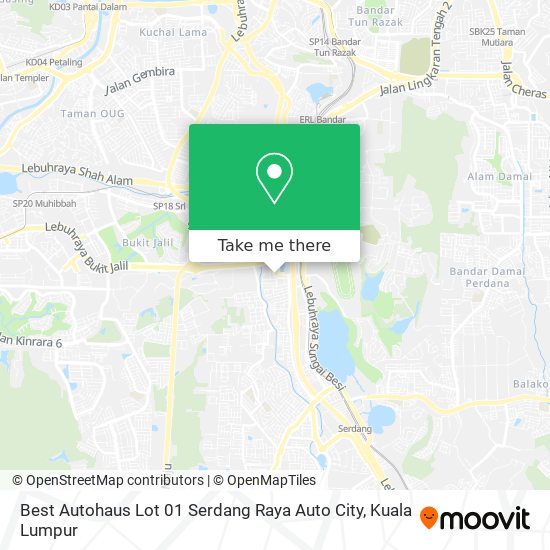 Best Autohaus Lot 01 Serdang Raya Auto City map