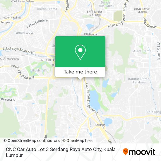 Peta CNC Car Auto Lot 3 Serdang Raya Auto City