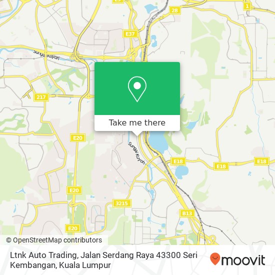 Peta Ltnk Auto Trading, Jalan Serdang Raya 43300 Seri Kembangan