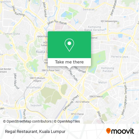 Regal Restaurant map