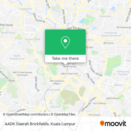 AADK Daerah Brickfields map