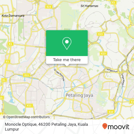 Monocle Optique, 46200 Petaling Jaya map