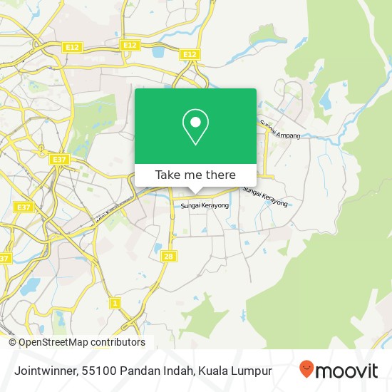 Jointwinner, 55100 Pandan Indah map