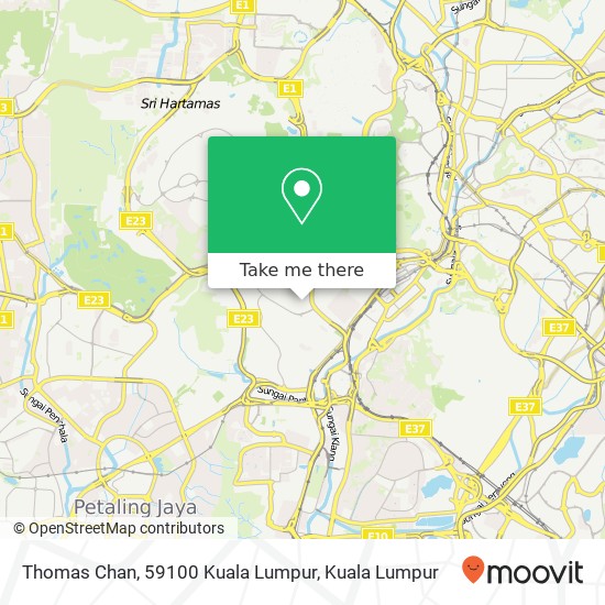 Thomas Chan, 59100 Kuala Lumpur map