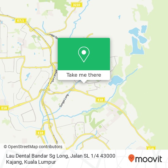 Lau Dental Bandar Sg Long, Jalan SL 1 / 4 43000 Kajang map