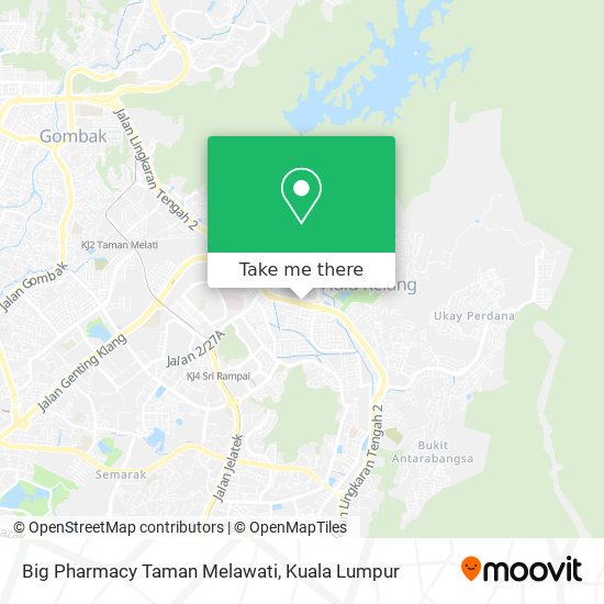 Peta Big Pharmacy Taman Melawati