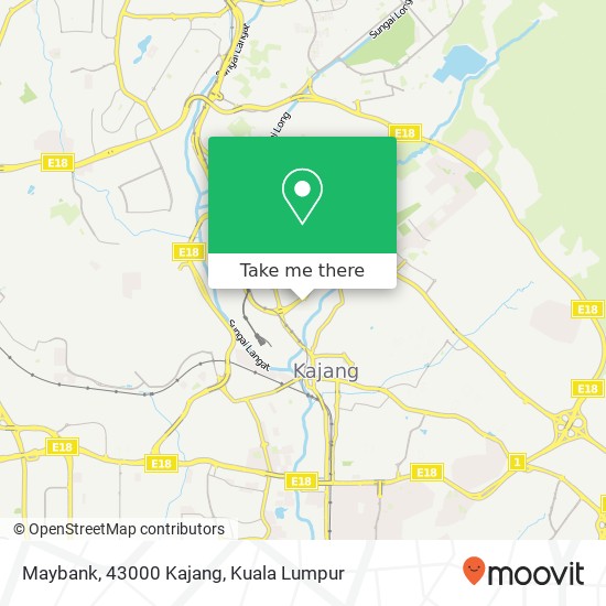 Maybank, 43000 Kajang map