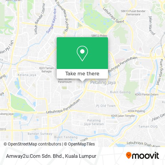Amway2u.Com Sdn. Bhd. map