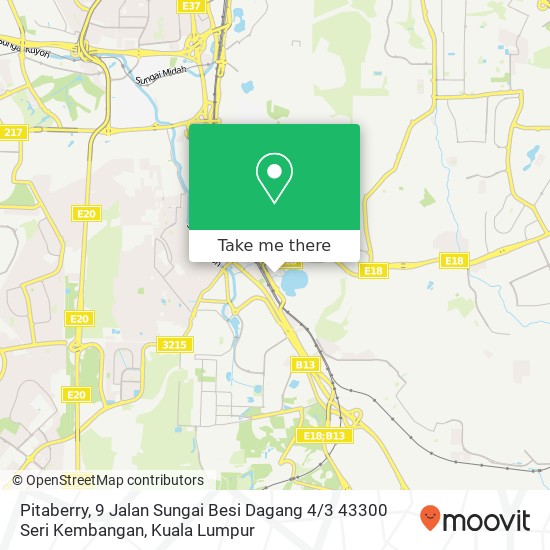Peta Pitaberry, 9 Jalan Sungai Besi Dagang 4 / 3 43300 Seri Kembangan