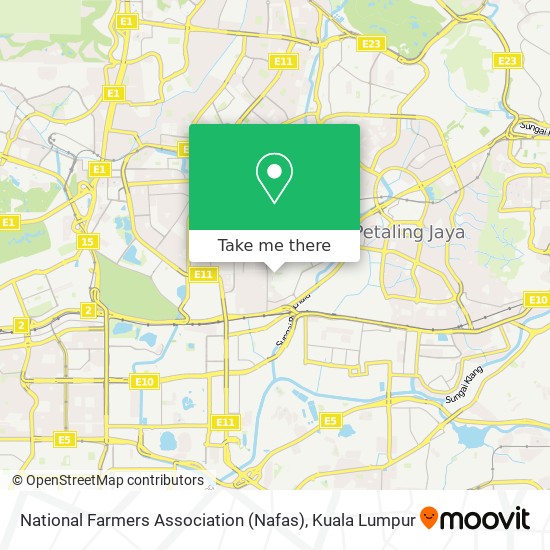 National Farmers Association (Nafas) map