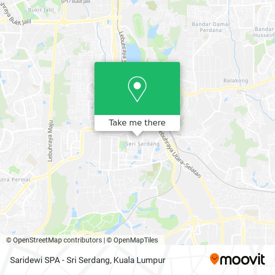 Saridewi SPA - Sri Serdang map