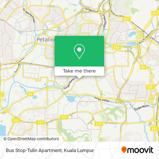 Bus Stop-Tulin Apartment map