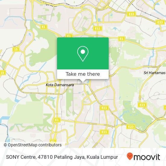 SONY Centre, 47810 Petaling Jaya map