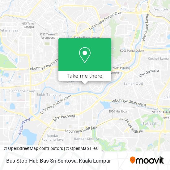 Bus Stop-Hab Bas Sri Sentosa map