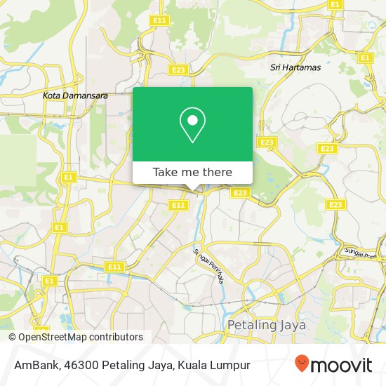 Peta AmBank, 46300 Petaling Jaya