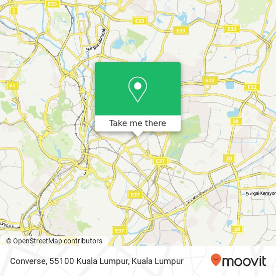 Peta Converse, 55100 Kuala Lumpur