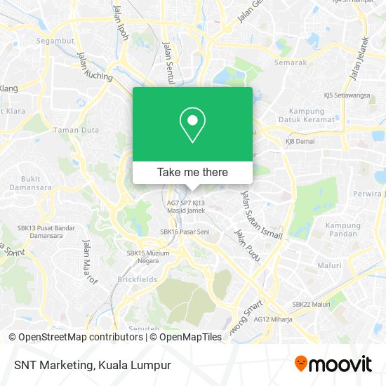 SNT Marketing map