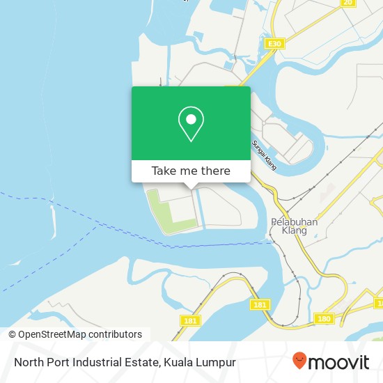 North Port Industrial Estate map