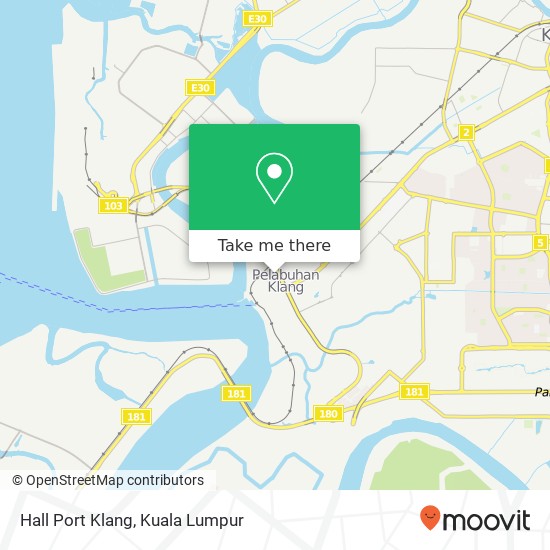 Peta Hall Port Klang