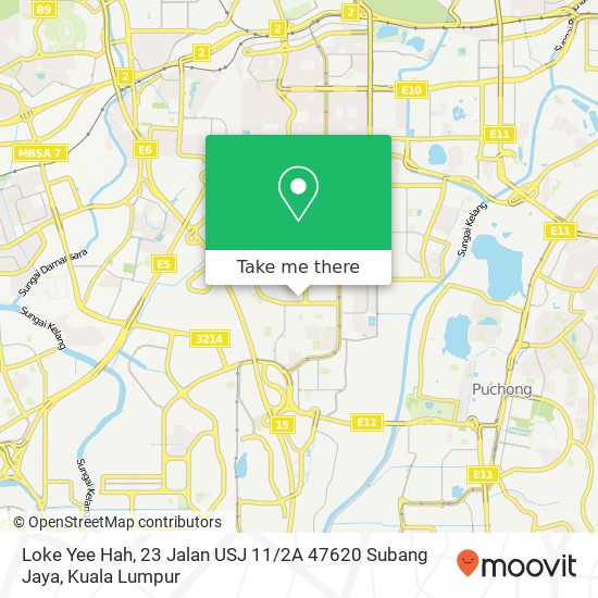 Loke Yee Hah, 23 Jalan USJ 11 / 2A 47620 Subang Jaya map