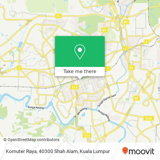 Komuter Raya, 40300 Shah Alam map