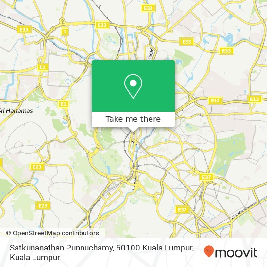 Satkunanathan Punnuchamy, 50100 Kuala Lumpur map