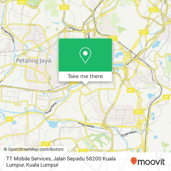 TT Mobile Services, Jalan Sepadu 58200 Kuala Lumpur map