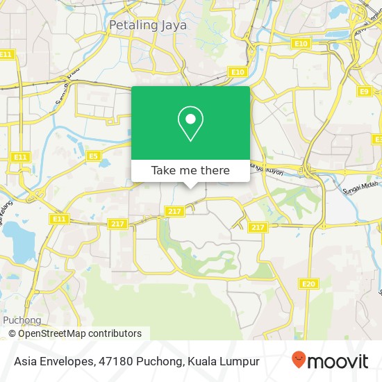 Asia Envelopes, 47180 Puchong map