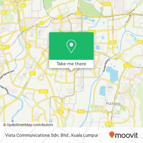 Vista Communications Sdn. Bhd. map