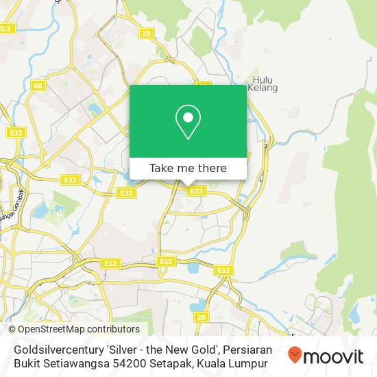 Goldsilvercentury 'Silver - the New Gold', Persiaran Bukit Setiawangsa 54200 Setapak map