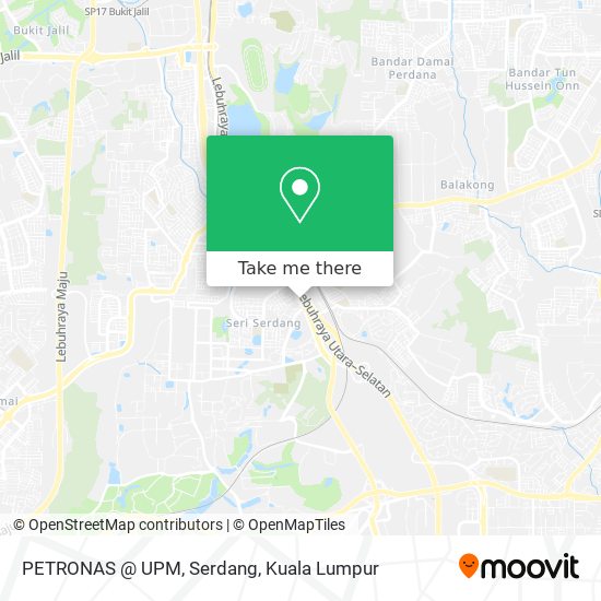 PETRONAS @ UPM, Serdang map