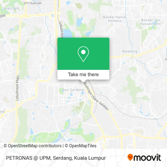 PETRONAS @ UPM, Serdang map