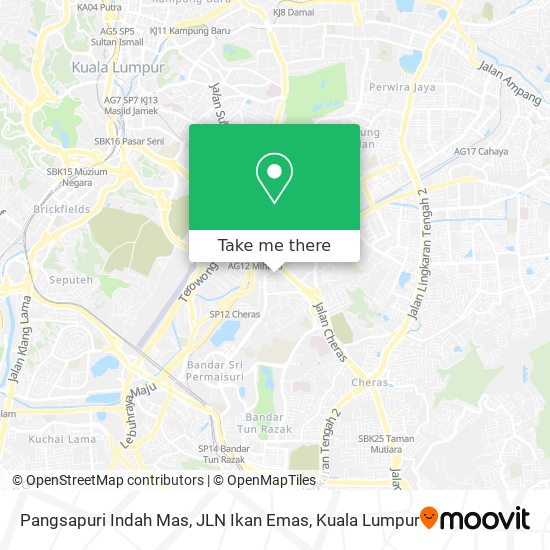 Peta Pangsapuri Indah Mas, JLN Ikan Emas