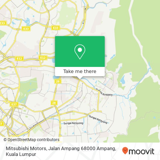 Mitsubishi Motors, Jalan Ampang 68000 Ampang map