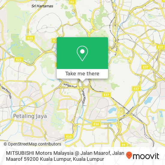 MITSUBISHI Motors Malaysia @ Jalan Maarof, Jalan Maarof 59200 Kuala Lumpur map