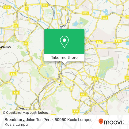 Peta Breadstory, Jalan Tun Perak 50050 Kuala Lumpur