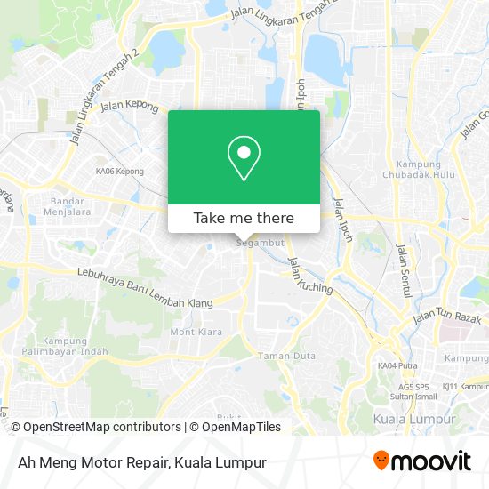 Peta Ah Meng Motor Repair