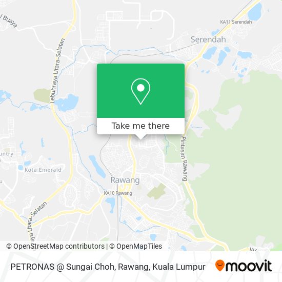 PETRONAS @ Sungai Choh, Rawang map